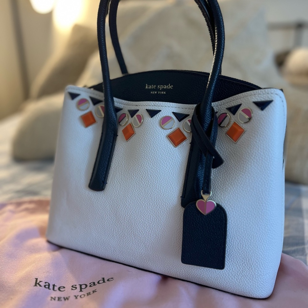 kate spade margaux embellished medium satchel
